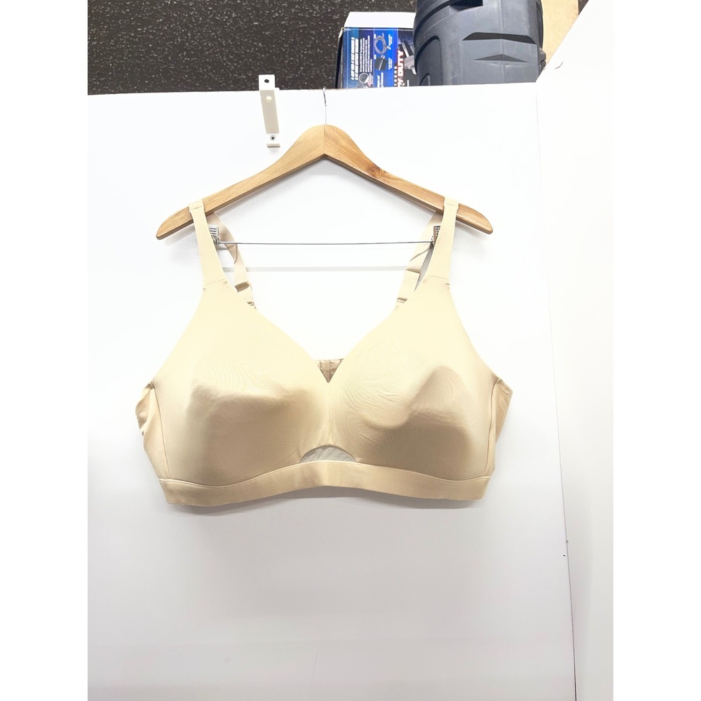 Cacique Women Beige Wirefree Lightly Lined Smooth Comfort Bra 50C